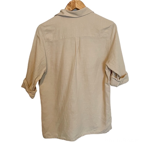 Marie St Barth Safari Cotton Button Down Shirt Sz 40 European Rope Embroidered - Picture 2 of 10